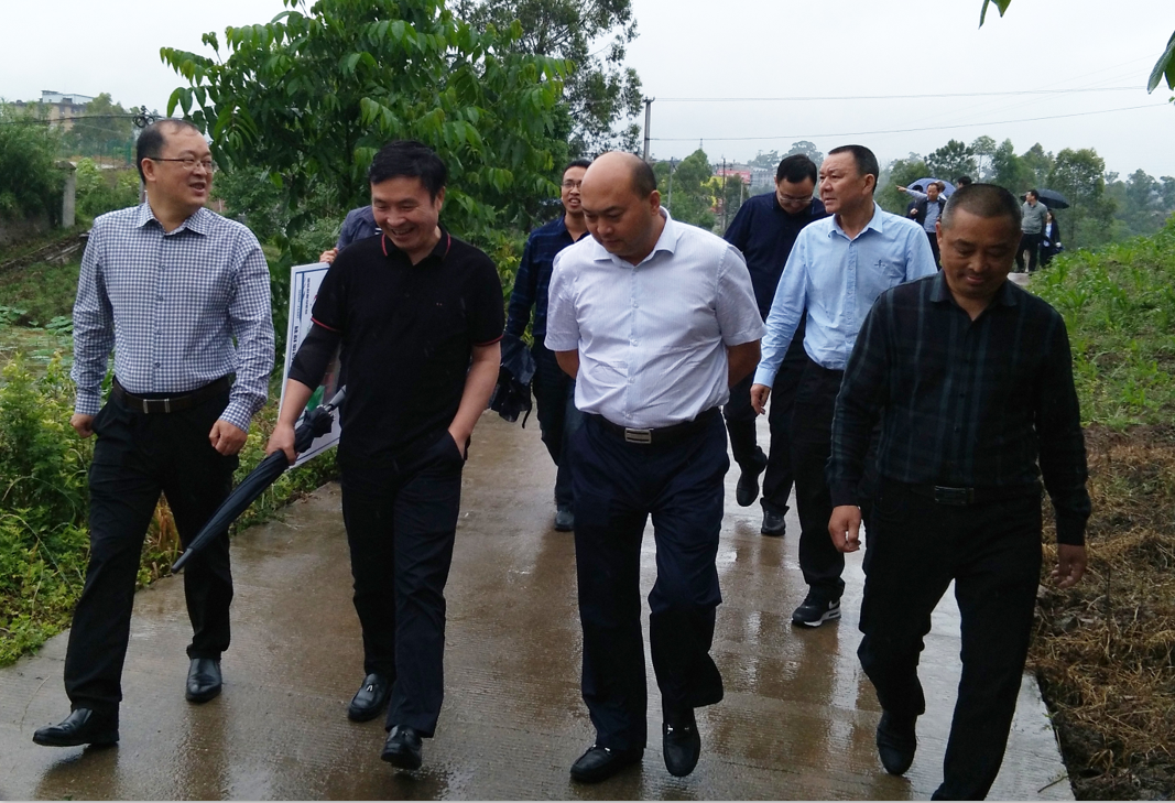 川威集團(tuán)董事長王勁一行考察仁壽縣(圖1)